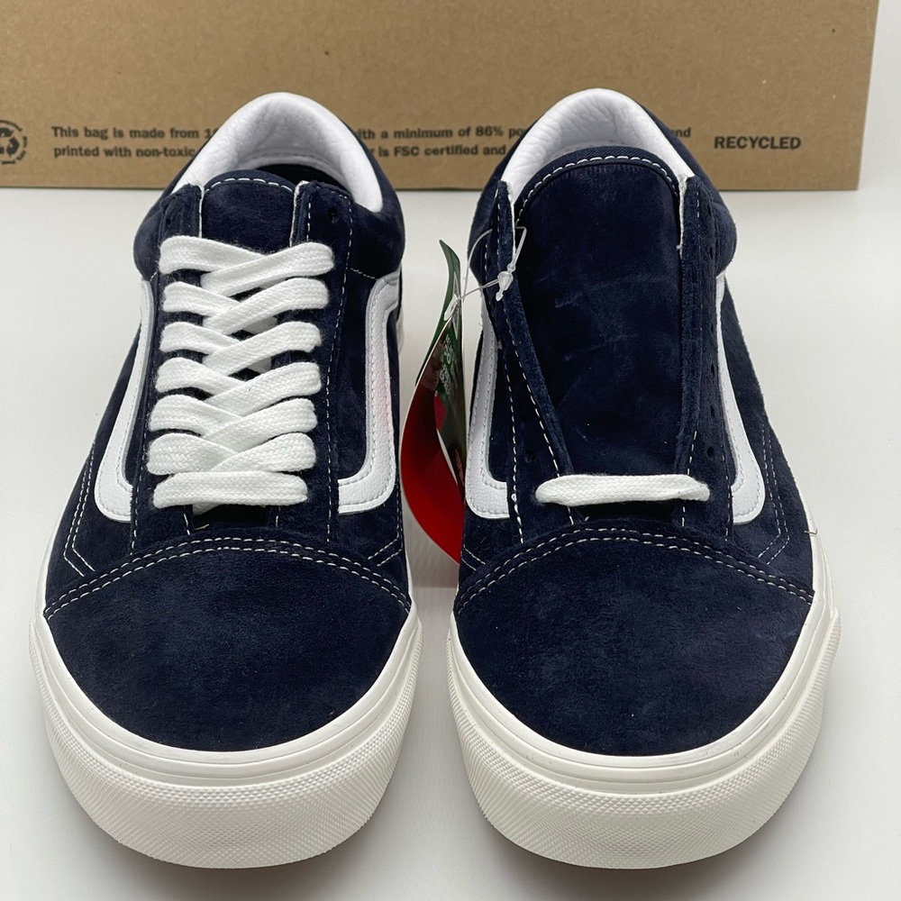 Old Skool Navy Blue Suede Vans - Picture 7 of 12